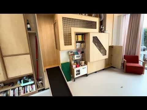 Playful cabinet wall