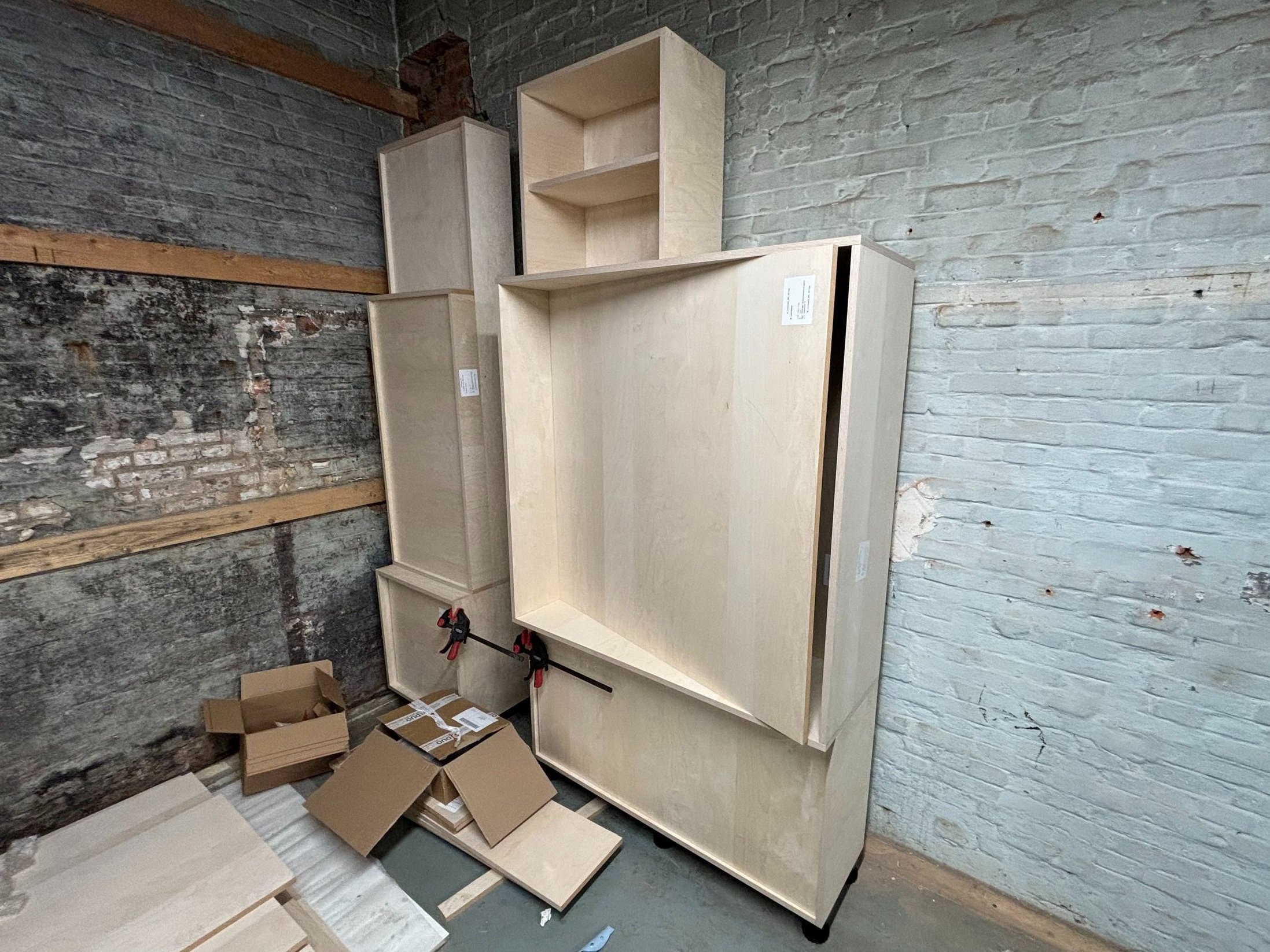 Playful cabinet wall